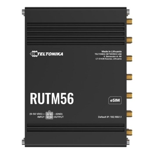Router Teltonika RUTM56 5G WiFi 5 867 Mbps Dual SIM 5x GbE