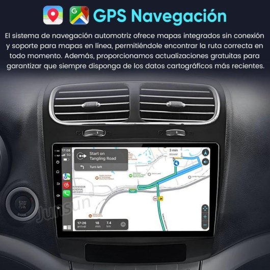 Autoradio JUNSUN 9 pollici Android 15 CarPlay 2+64 GB SWC