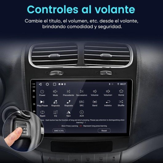 Autoradio JUNSUN 9 pollici Android 15 CarPlay 2+64 GB SWC