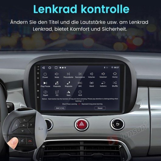 Radio para coche JUNSUN 9" Android 15 CarPlay 2 GB/64 GB