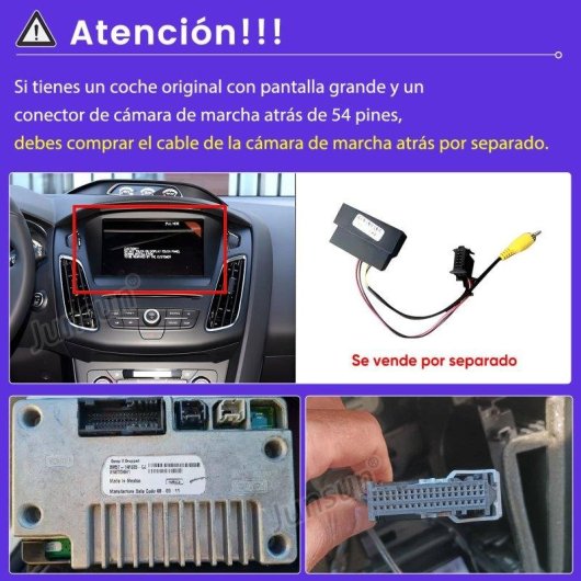 Radiosoc JUNSUN Android 15 9" CarPlay Android Auto DAB+ Ford Escape 2013-2016