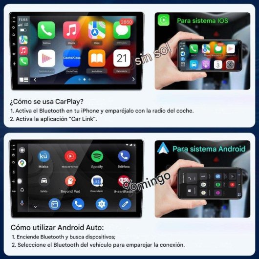 Multimedia JUNSUN Alfa Romeo Mito 9" Android 15 2GB+64GB CarPlay