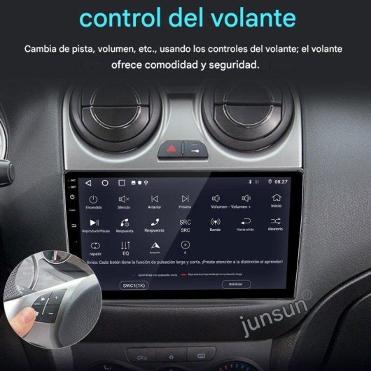 Multimedia JUNSUN Alfa Romeo Mito 9" Android 15 2GB+64GB CarPlay