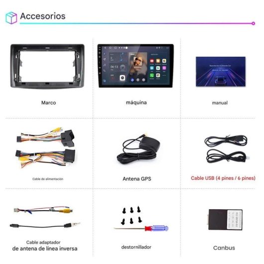 Multimedia JUNSUN Alfa Romeo Mito 9" Android 15 2GB+64GB CarPlay