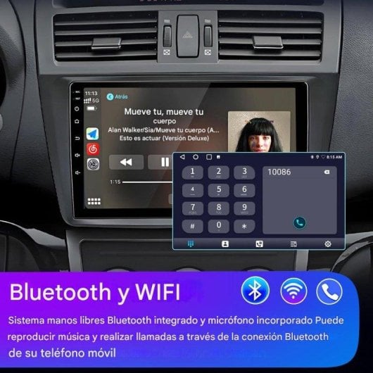 Multimedia de coche JUNSUN Mazda 6 Android 15 9" 2+64GB CarPlay WiFi DAB+