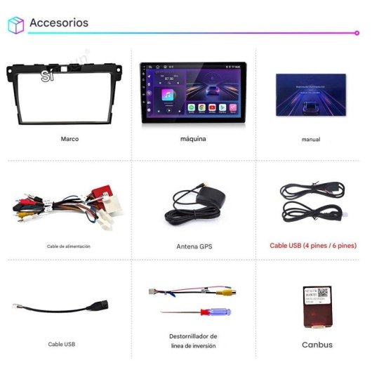 Autoradio JUNSUN Mazda CX-7 9 Zoll Android 15 2+64 GB CarPlay