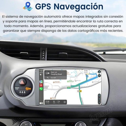 Autoradio JUNSUN Android 15 9 Zoll 2 GB + 64 GB GPS