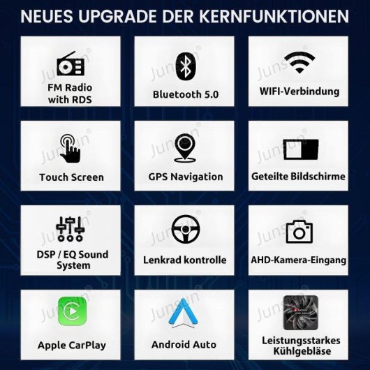 Multimedia Android 15 JUNSUN 9" Suzuki SX4 2+64 GB CarPlay Android Auto DAB+