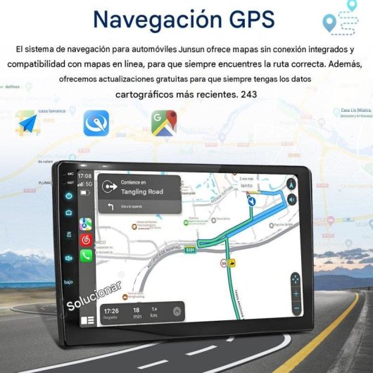 Autorradio JUNSUN 9" Android 15 CarPlay Mercedes-Benz Clase A y B W245 W696 W169