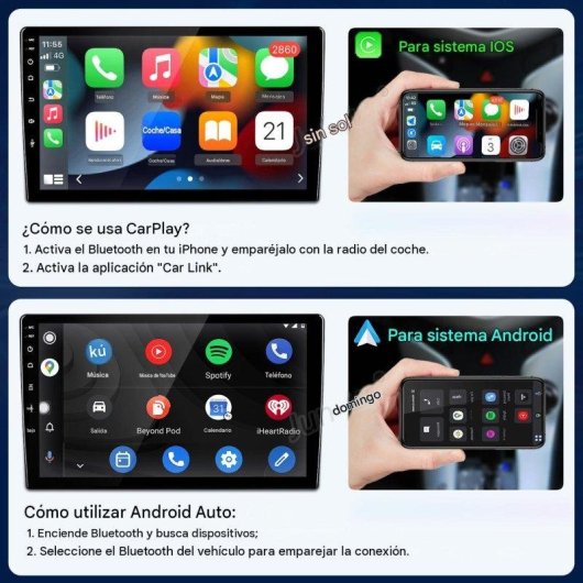 Autorradio JUNSUN 9" Android 15 CarPlay Mercedes-Benz Clase A y B W245 W696 W169