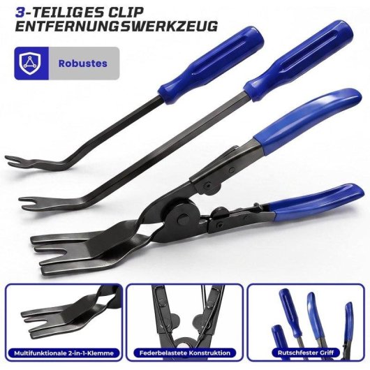 Kit Herramientas Desmontaje Tapicería Coche Rivlox 38 Piezas con Bolsa