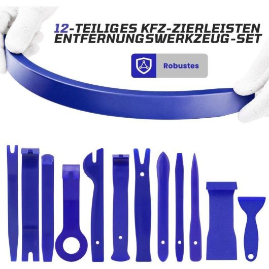 Kit Herramientas Desmontaje Tapicería Coche Rivlox 38 Piezas con Bolsa