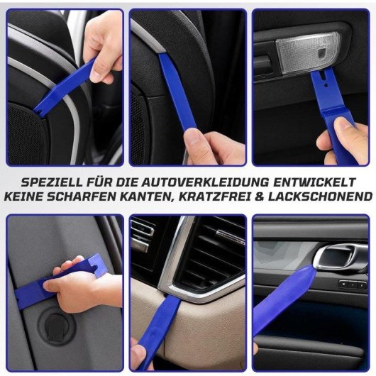 Kit Herramientas Desmontaje Tapicería Coche Rivlox 38 Piezas con Bolsa