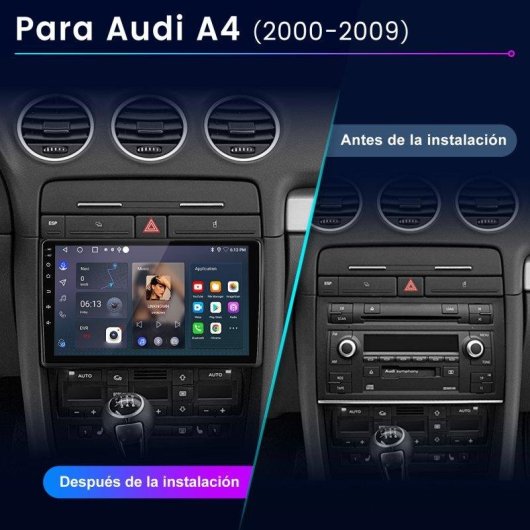 Autoradio JUNSUN Audi A4 B6/B7 Android 15 2+64 GB 9 Zoll