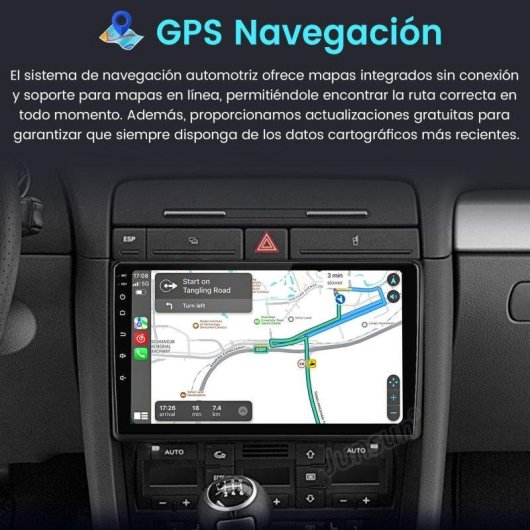 Autoradio JUNSUN Audi A4 B6/B7 Android 15 2+64 GB 9 Zoll