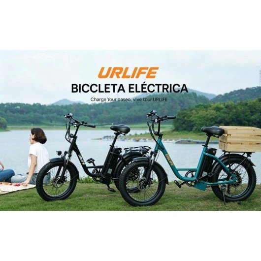 Bicicleta eléctrica URLIFE 500W 48V 13Ah Shimano 7 marchas Frenos de disco 20"