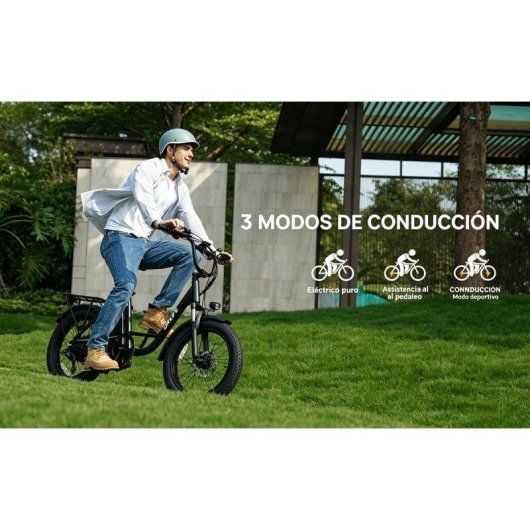 Bicicleta eléctrica URLIFE 500W 48V 13Ah Shimano 7 marchas Frenos de disco 20"