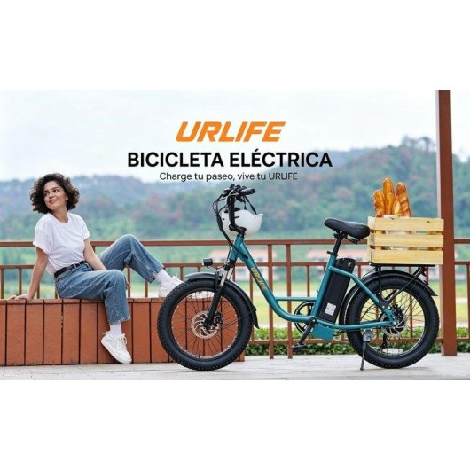 Bicicleta eléctrica URLIFE 500W 48V 13Ah Shimano 7 marchas Frenos de disco 20"