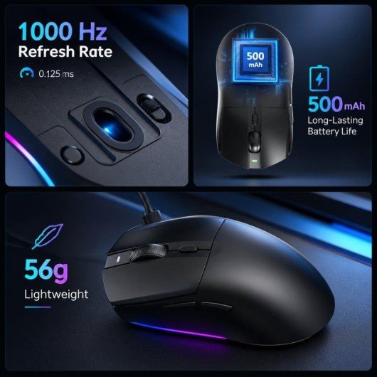 Ajazz AJ139 V2 MC Maus Tri-Mode 24000 DPI 66 g RGB