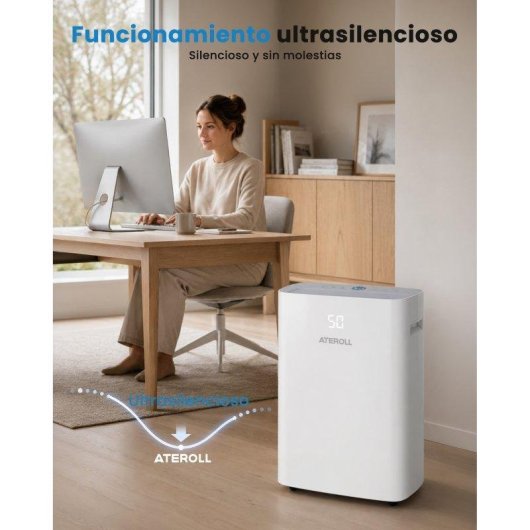 Deshumidificador Ateroll 25 L/día 420 W Higrostato 5 L
