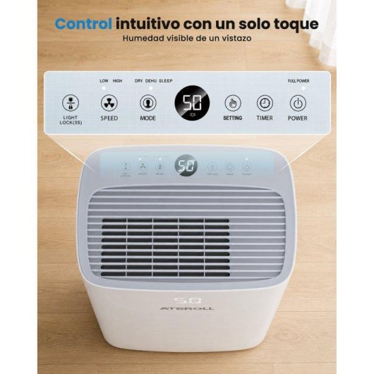 Deshumidificador Ateroll 25 L/día 420 W Higrostato 5 L