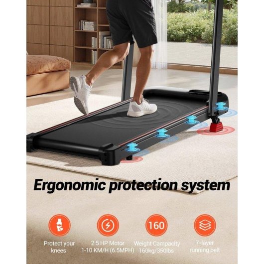 Caminadora Plegable Lontek U20f 10%/15% 10 km/h 160 kg Aplicación