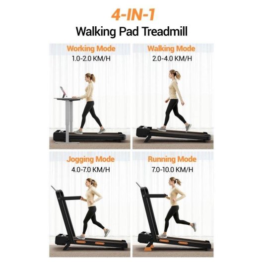 Cinta de correr Lontek X5f plegable 3-en-1 10 km/h 16% 159 kg