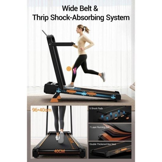 Cinta de correr Lontek X5f plegable 3-en-1 10 km/h 16% 159 kg