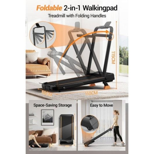 Cinta de correr Lontek X5f plegable 3-en-1 10 km/h 16% 159 kg