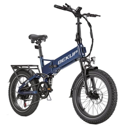 Bicicleta Eléctrica Plegable Bekup H5 48V 15Ah 250W Suspensión Completa 20"