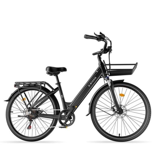 Bicicletta elettrica E-Bycco V1 36 V 15,6 Ah nera