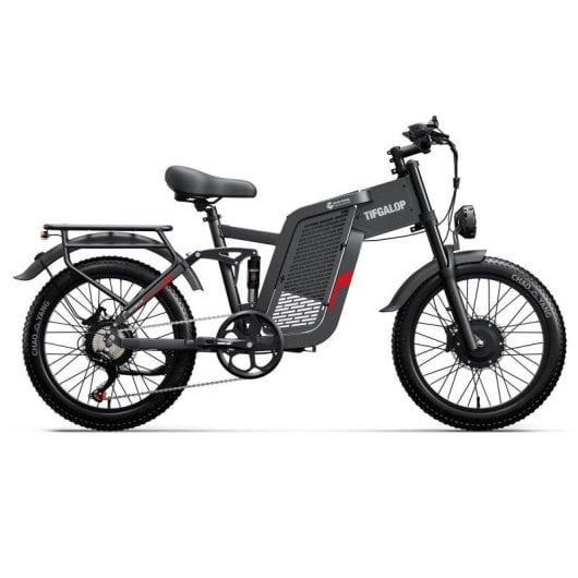 Bicicleta eléctrica Tifgalop F7 2000 W doble motor 20"