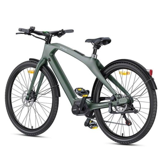 Bicicleta eléctrica ENGWE MapFour N1 Pro, cuadro de carbono, verde