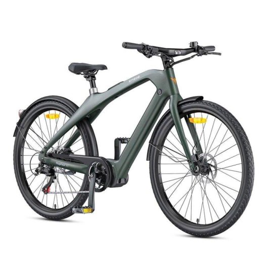 Bicicleta eléctrica ENGWE MapFour N1 Pro, cuadro de carbono, verde