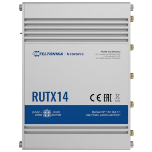 Router Teltonika RUTX14 4G/LTE 600 Mbps Wi-Fi 5 doble SIM