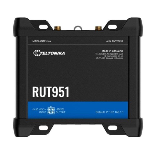 Router Teltonika RUT951-POE+ 4G LTE Cat 4 Wi-Fi 4 PoE+ 90 W