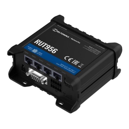 Router Teltonika RUT956 4G LTE Wi-Fi 4 150 Mb/s Dual SIM DIN