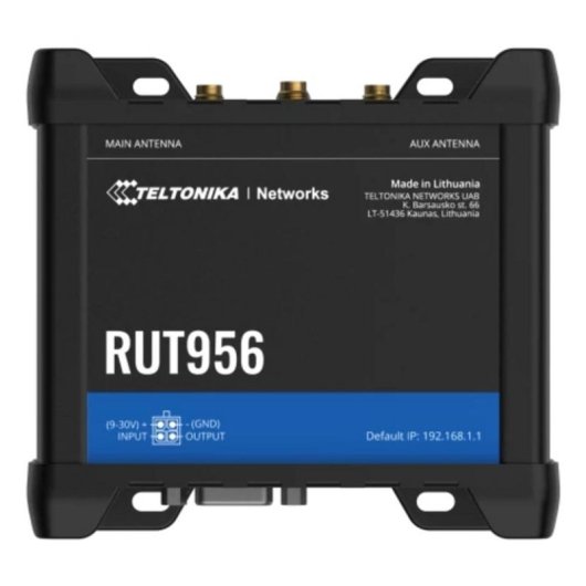 Router Teltonika RUT956 4G LTE Wi-Fi 4 150 Mb/s Dual SIM DIN