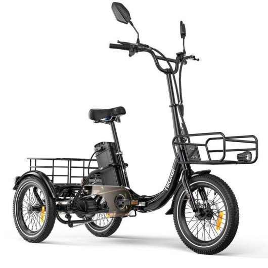 Bicicleta Elétrica Niloxer KA1 500W 48V 23Ah 16" Preta