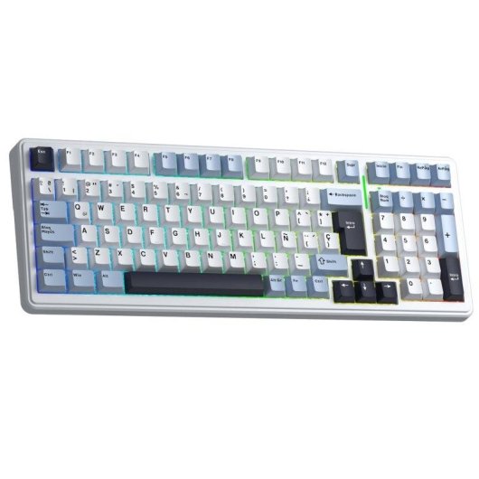 Teclado AULA F99 Mecánico 96% Inalámbrico RGB Graywood V3