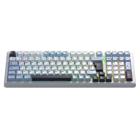 Teclado AULA F99 Mecánico 96% Inalámbrico RGB Graywood V3
