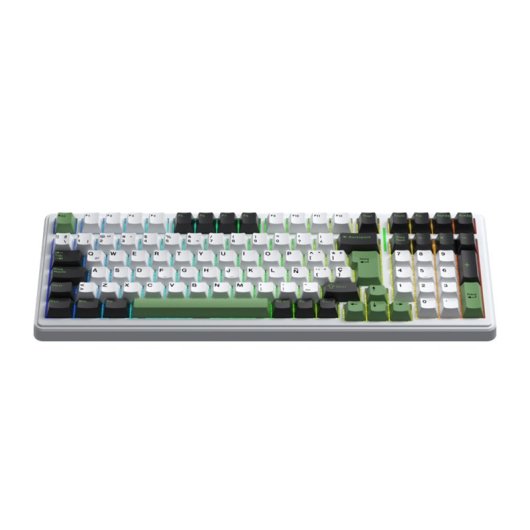 Clavier AULA F99 Gaming mécanique 96 % sans fil RGB Graywood V3