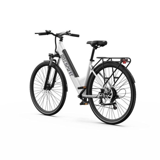Bicicleta eléctrica urbana OneSport OT12 27,5" 250 W 36 V 13 Ah blanca