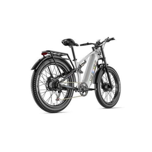 Bicicleta eléctrica Shengmilo S600 26" doble motor gris