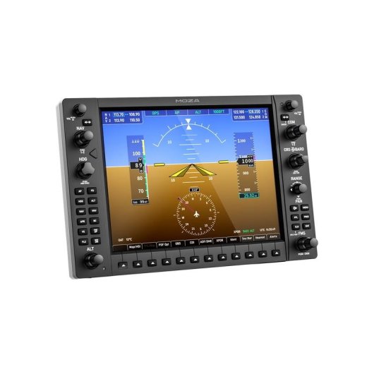 Panel de instrumentos Moza Racing MGX1000 de 10,4" USB para simulación de vuelo