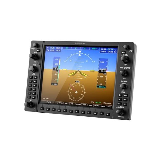 Panel de instrumentos Moza Racing MGX1000 de 10,4" USB para simulación de vuelo