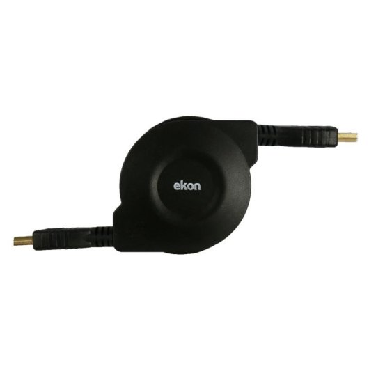 Cable HDMI EKON ECVHDMIROLL10K Enroulable 4K 1 m Noir