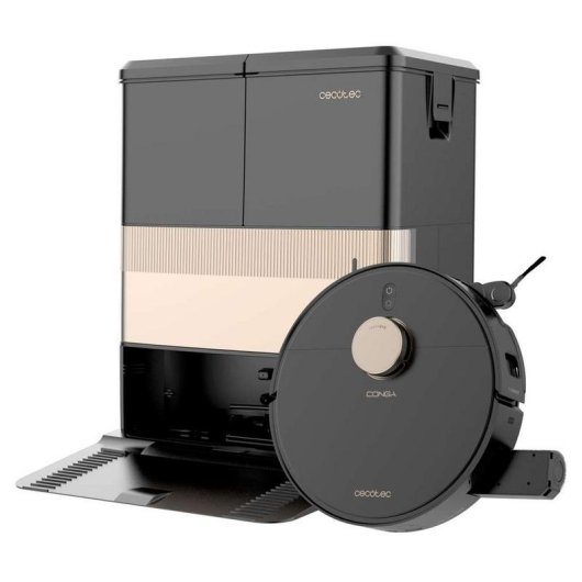 Robot aspirateur laveur Cecotec Conga R500 vidage automatique, laser 25.000 Pa