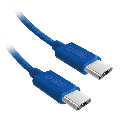 Cable USB-C SBS TECABLETISSUETCCB 1,5 m Bleu