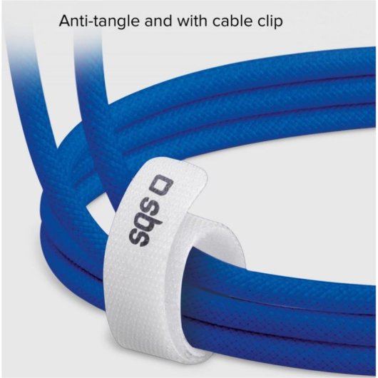Cable USB-C SBS TECABLETISSUETCCB 1,5 m Bleu